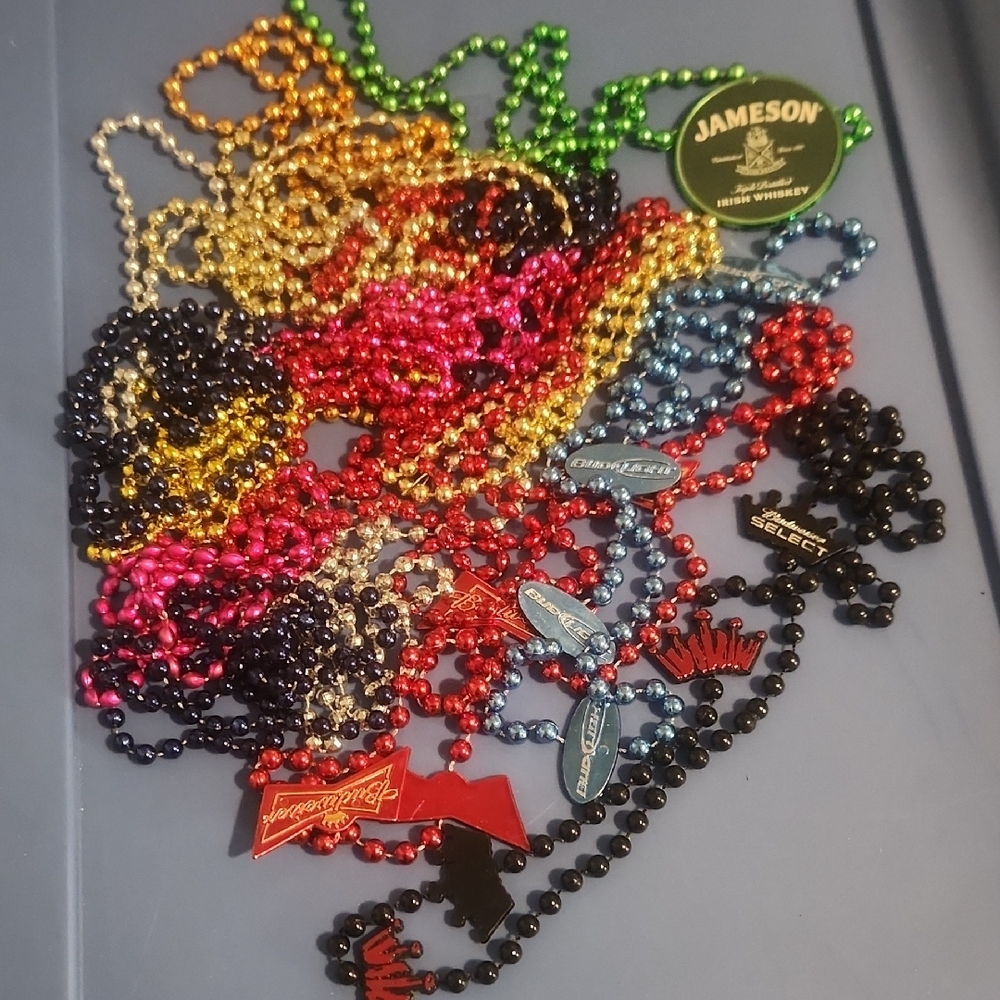 Set Of 19 Mardi Gras Beads